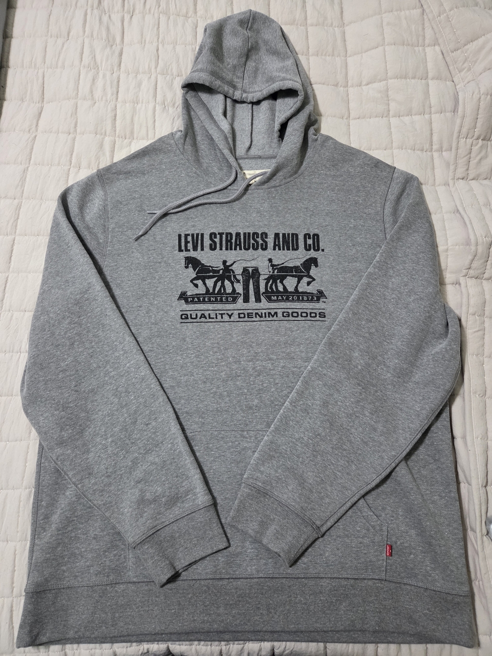 Levi's Men's Grey Logo Hoodie